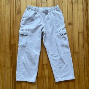 Tna Aritzia Cozy Fleece Mega Cargo Sweatpants Lavender Wide Leg Medium